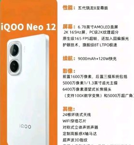 打破行业桎梏!iQOO Neo12 首发 2K+165Hz 屏,中端旗舰屏幕体验封神 打破行业桎梏!iQOO Neo12 首发 2K+165Hz 屏,中端旗舰屏幕体验封神