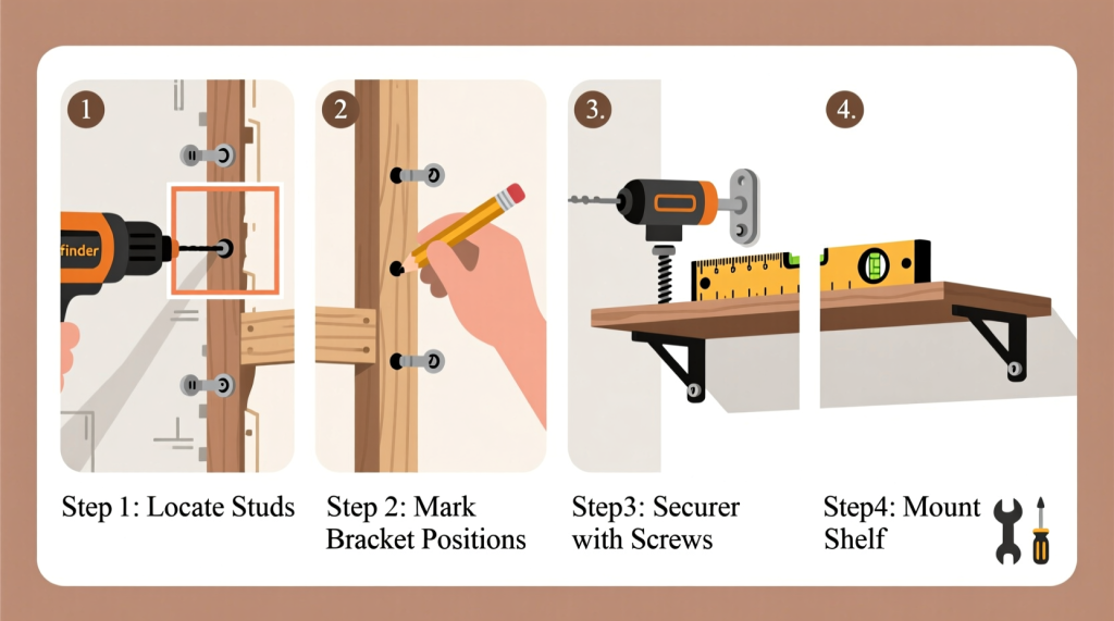 How to Install Wall Floating Shelves Without Studs | No Drill & No Stud Guide How to Install Wall Floating Shelves Without Studs | No Drill & No Stud Guide