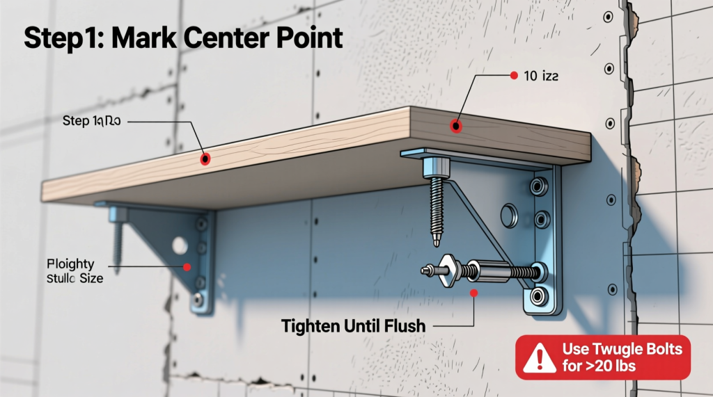 How to Install Wall Floating Shelves Without Studs | No Drill & No Stud Guide How to Install Wall Floating Shelves Without Studs | No Drill & No Stud Guide